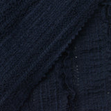 Navy Grid Warp Knit, Polyester — photo 1