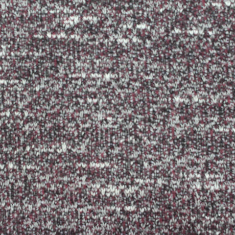 Burgundy Flecked Chunky Knit, Poly-Viscose