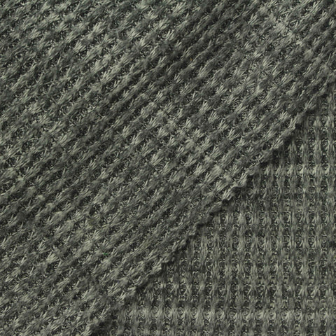 Light Grey Marl Waffle Knit, Polyester