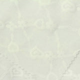 White Tone-on-Tone Heart Jacquard, Polyester — photo 1