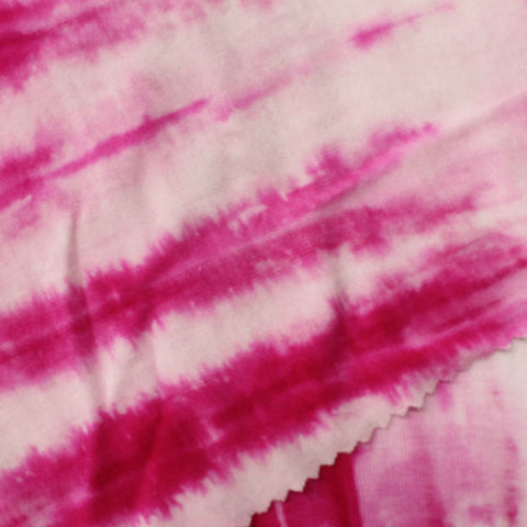 Fuchsia Abstract Jersey Knit, Viscose