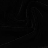 Polyester Stretch Knit Fabric, 320 gsm, 163 cm — Black — photo 1