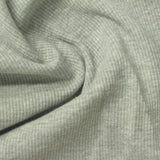 Heather Grey Marl Rib Knit, Cotton-Poly, 340 gsm — photo 1