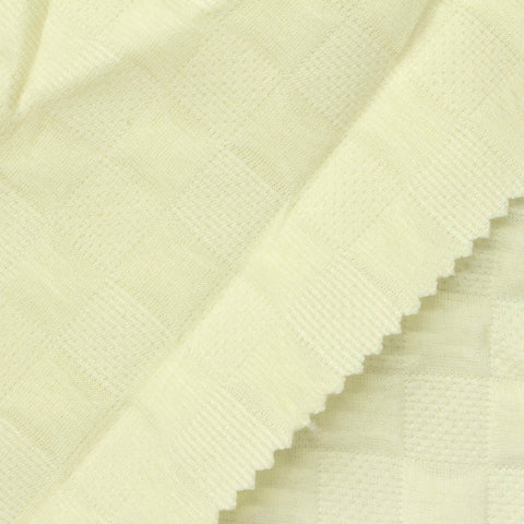 Beige Squares Fleece, Polyester