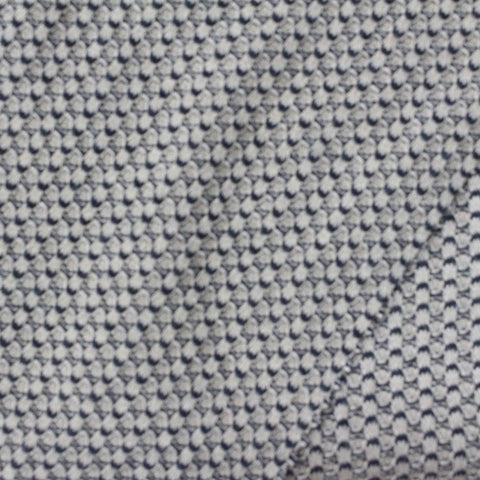 Navy Geometric Waffle Knit, Poly-Viscose