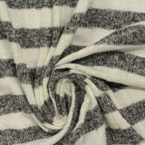 Off-White Stripes Rib Knit, Poly-Viscose — photo 1