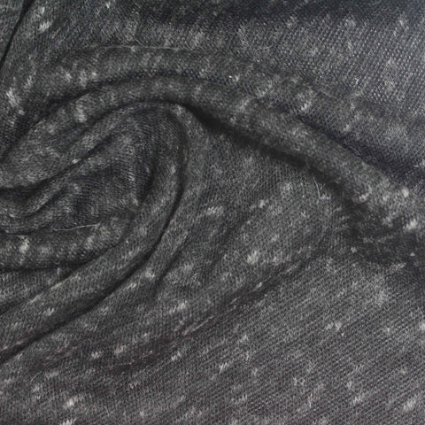 Dark Grey Marl Jersey Knit, Polyester, 160 gsm, 165 cm, ref EF-278315