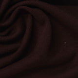 Brushed Polyester Cotton Rib Knit Fabric, 260 gsm, 165 cm — Brown — photo 1