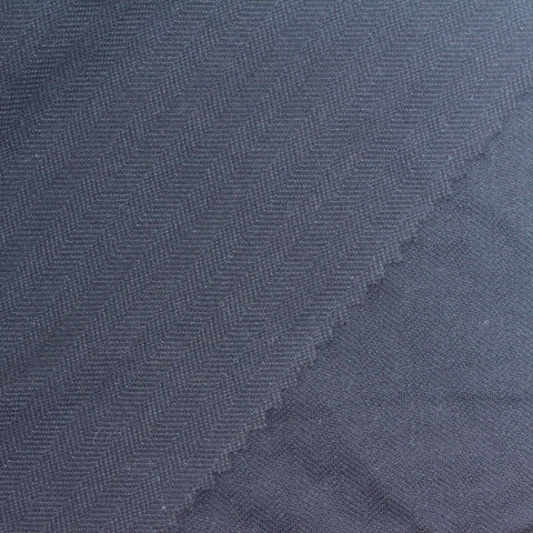 Jacquard Cotton Polyester Jersey Knit Fabric, 165 gsm, 160 cm — Navy
