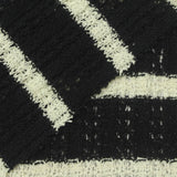 Black Horizontal-Stripe Rib Knit, Cotton-Poly, 250 gsm — photo 1