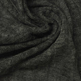 Dark Grey Heathered-Marl Rib Knit, Polyester, 170 gsm — photo 1
