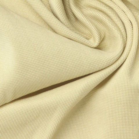 Polyester Stretch Rib Knit Fabric, 230 gsm, 180 cm — Yellow