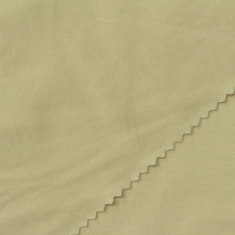 Linen Stretch Jersey Knit Fabric, 260 gsm, 155 cm — Khaki