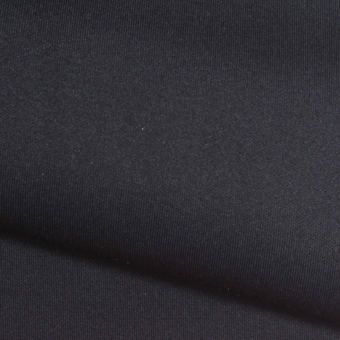 Polyester Cotton Stretch Scuba Knit Fabric, 310 gsm, 160 cm — Black