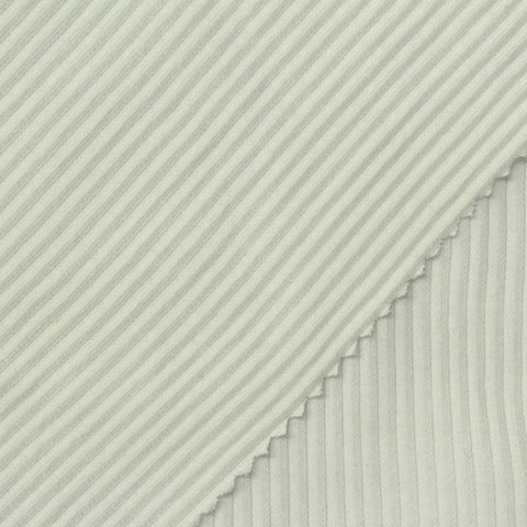 Rib Knit Fabric, 252 gsm, 106 cm — Beige