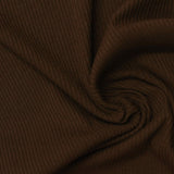 Rib Knit Fabric, 240 gsm, 135 cm — Brown — photo 1