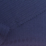 Dark Blue Tone-on-Tone Rib Knit, Polyester — photo 1