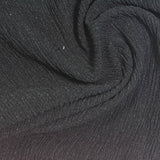 Black Textured Warp Knit, Polyester — photo 1