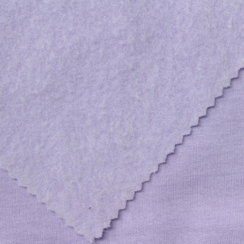 Brushed Polyester Viscose Stretch French Terry Fabric, 245 gsm, 160 cm — Purple