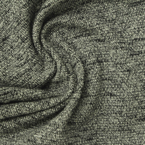 Grey Marl French Terry, Cotton, 230 gsm, 160 cm