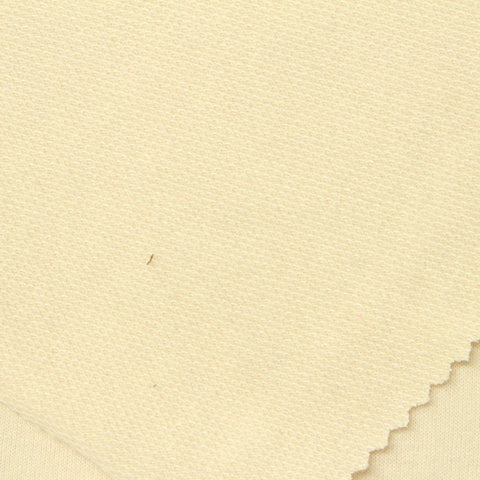 Polyester Viscose Stretch French Terry Fabric, 236 gsm, 155 cm — Yellow