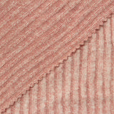 Pink Heathered-Marl Rib Knit, Viscose-Poly — photo 1
