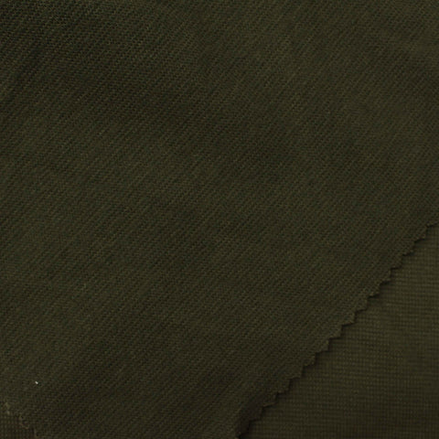 Polyester Cotton Stretch Rib Knit Fabric, 295 gsm, 170 cm — Green
