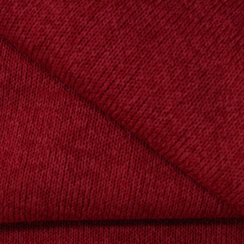 Brushed 100% Polyester Chunky Knit Fabric, 454 gsm, 170 cm — Green