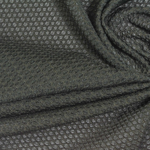 Polyester Stretch Knit Fabric, 165 gsm, 155 cm — Grey