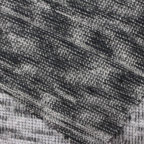 Black Marl Chunky Knit, Poly-Viscose, 206 gsm