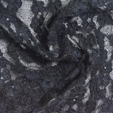 Black Leaf Lace, Nylon-Cotton — photo 1
