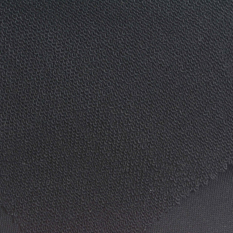 Black French Terry, Cotton-Poly