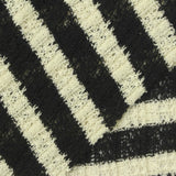 Black Horizontal-Stripe Rib Knit, Poly-Cotton, 223 gsm — photo 1