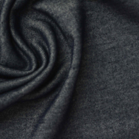 Dark Grey Marl Denim, Viscose-Poly