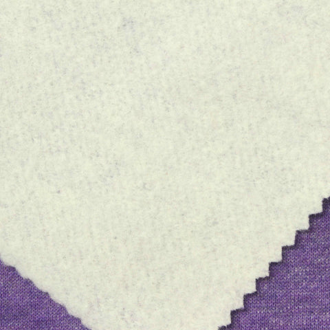 Purple Marl French Terry, Cotton-Poly, 265 gsm