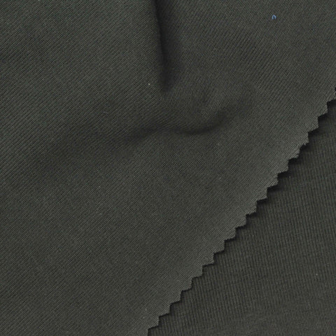 Charcoal Rib Knit, Cotton