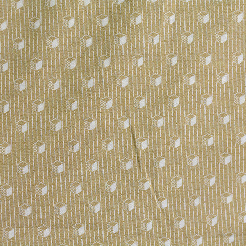 White Vertical-Stripe Jacquard, Poly-Viscose
