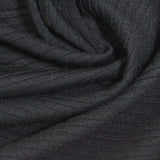 Striped Polyester Stretch Knit Fabric, 255 gsm, 155 cm — Grey — photo 1