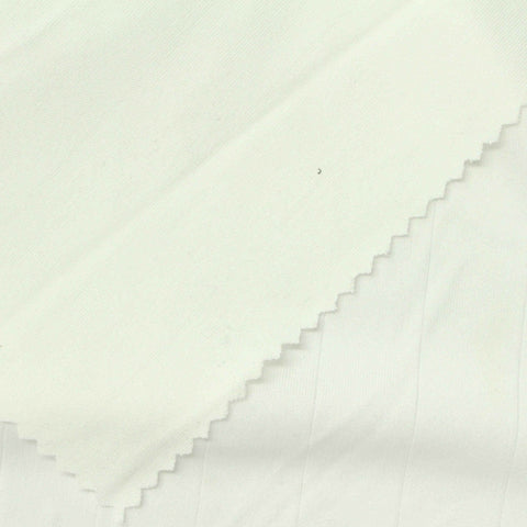 Off-White Vertical-Stripe Interlock Knit, Polyester