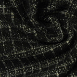 Black Check Jacquard, Poly-Viscose, 390 gsm — photo 1
