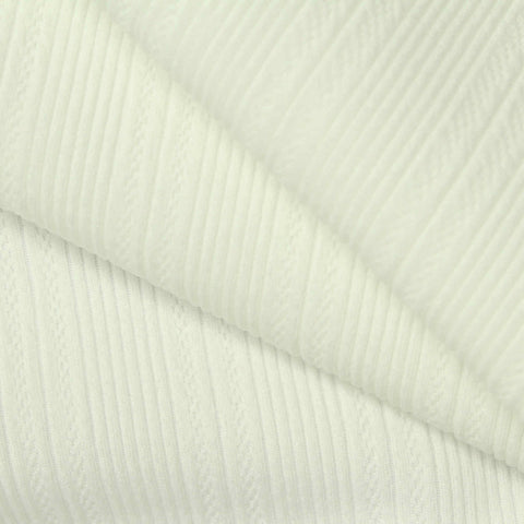 Beige Tone-on-Tone Rib Knit
