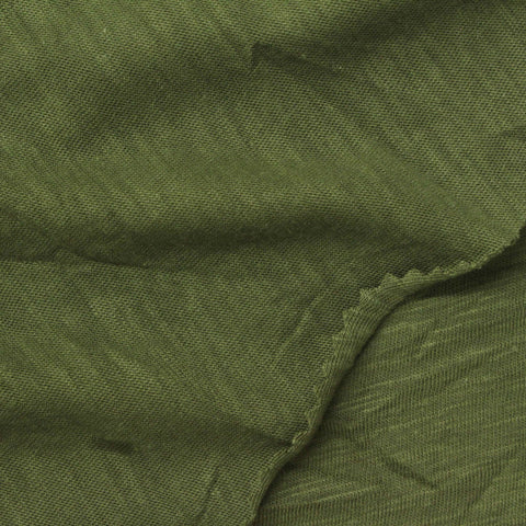 Green Marl Jersey Knit, Cotton-Modal