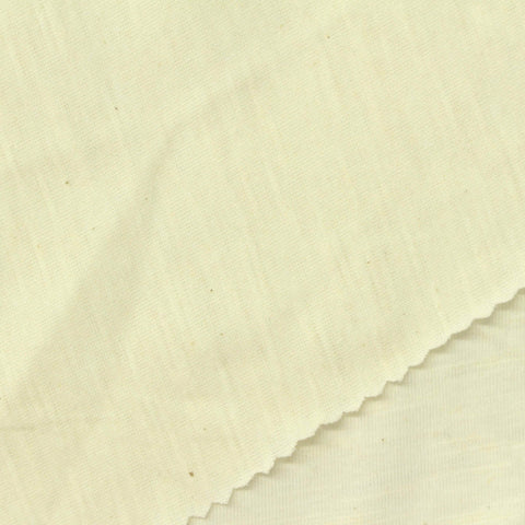 Slub Cotton Polyester Jersey Knit Fabric, 159 gsm, 154 cm — Yellow