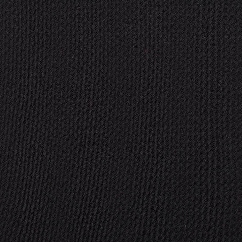 Polyester Stretch Interlock Knit Fabric, 190 gsm, 160 cm — Black