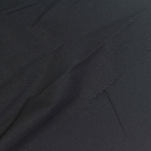 Nylon Stretch Jersey Knit Fabric, 100 gsm, 145 cm — Black