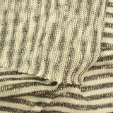 Cream Stripe Chunky Knit, Cotton-Poly — photo 1