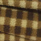 Brown Check Knit, Polyester — photo 1