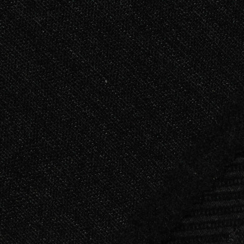 Black Herringbone Interlock Knit, Poly-Viscose, 370 gsm
