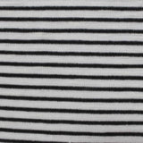 Black Horizontal-Stripe Knit, Poly-Viscose, 133 gsm — photo 1