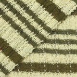 Cream Horizontal-Stripe Rib Knit, Poly-Cotton, 288 gsm — photo 1